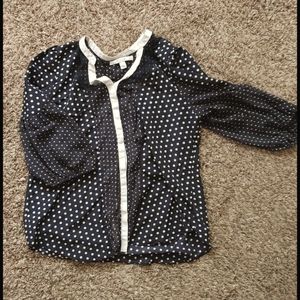 Polka-dotted blouse